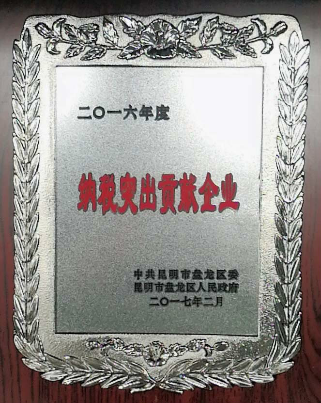 納稅突出貢獻(xiàn)企業(yè)