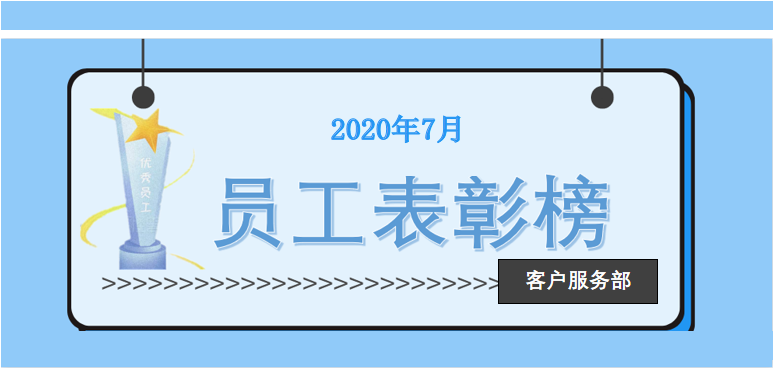 客戶服務部員工表彰