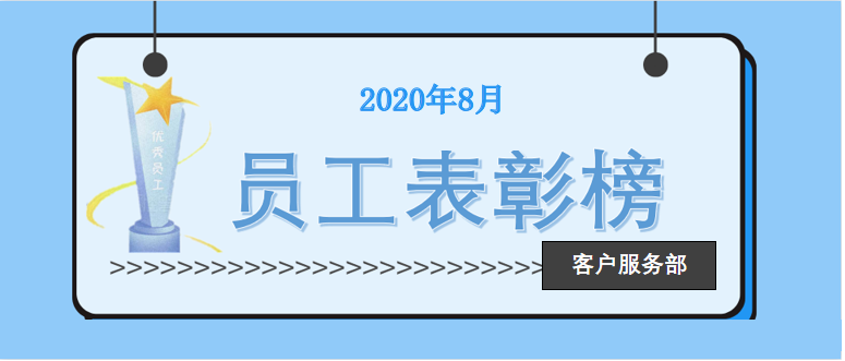 客戶服務部員工表彰