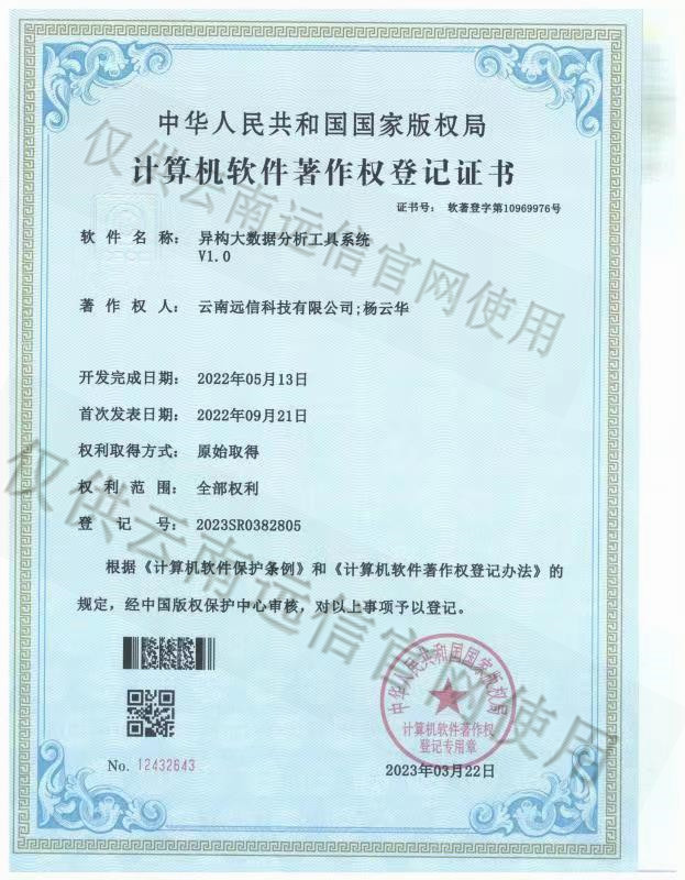 異構大數據分析工具系統V1.0